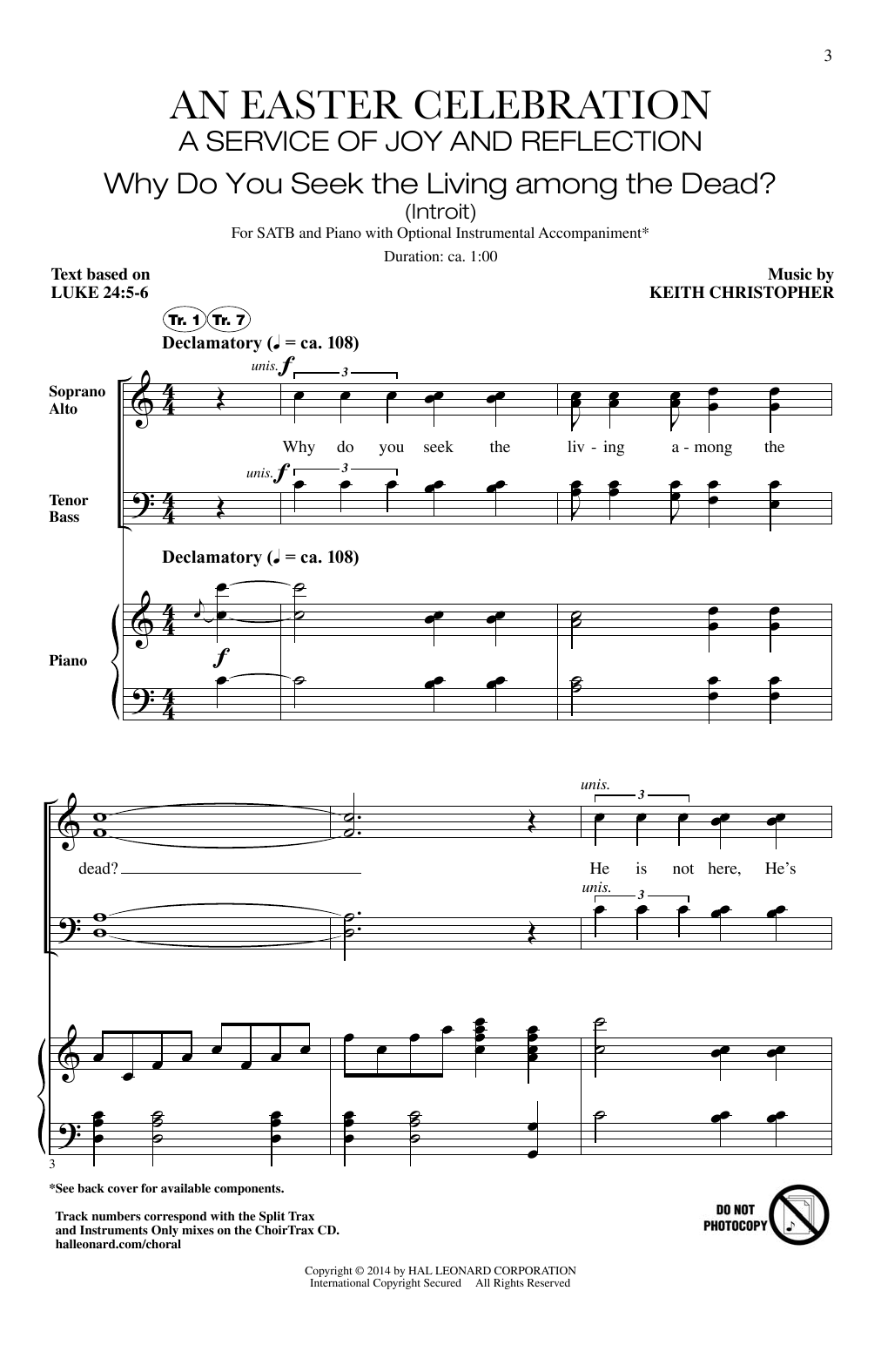 Keith Christopher Take My Life And Let It Be Sheet Music Notes & Chords for SATB - Download or Print PDF