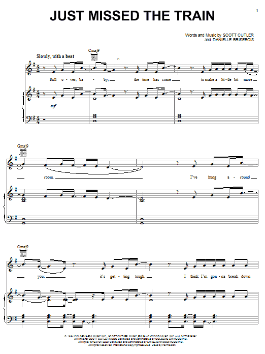 Kelly Clarkson Just Missed The Train Sheet Music Notes & Chords for Piano, Vocal & Guitar (Right-Hand Melody) - Download or Print PDF