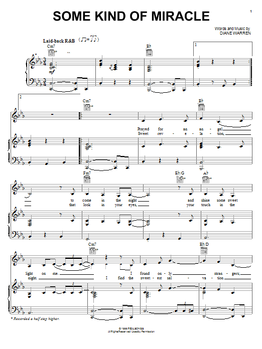 Kelly Clarkson Some Kind Of Miracle Sheet Music Notes & Chords for Piano, Vocal & Guitar (Right-Hand Melody) - Download or Print PDF