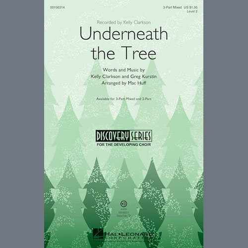 Kelly Clarkson, Underneath The Tree (arr. Mac Huff), 2-Part Choir