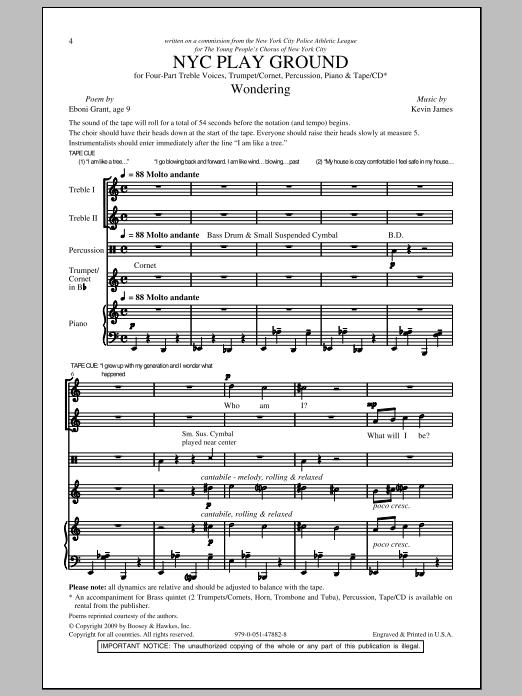 Kevin James NYC Play Ground Sheet Music Notes & Chords for 2-Part Choir - Download or Print PDF