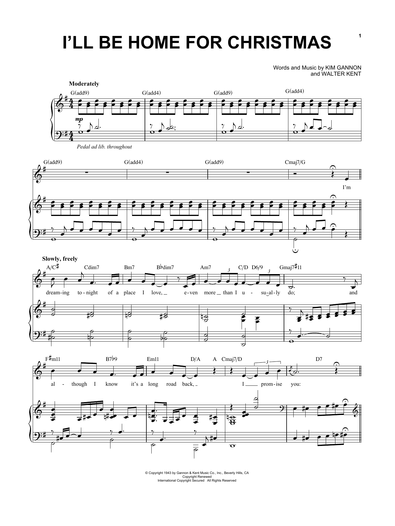 Kim Gannon I'll Be Home For Christmas Sheet Music Notes & Chords for Trombone Duet - Download or Print PDF