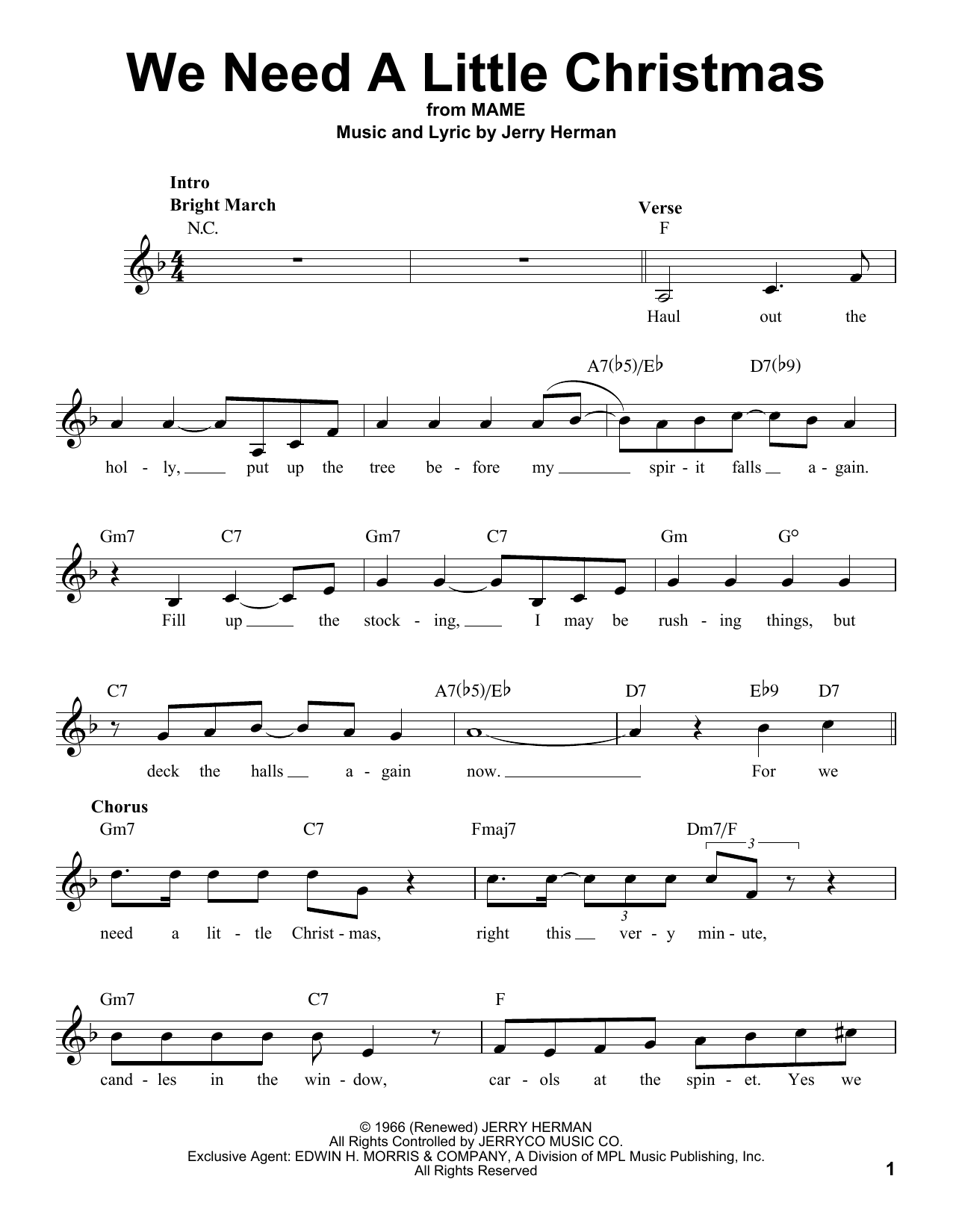 Kimberley Locke We Need A Little Christmas Sheet Music Notes & Chords for Voice - Download or Print PDF