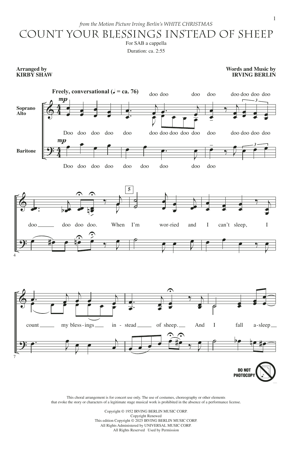 Kirby Shaw An A Cappella Christmas (Volume 2) Sheet Music Notes & Chords for SAB Choir - Download or Print PDF