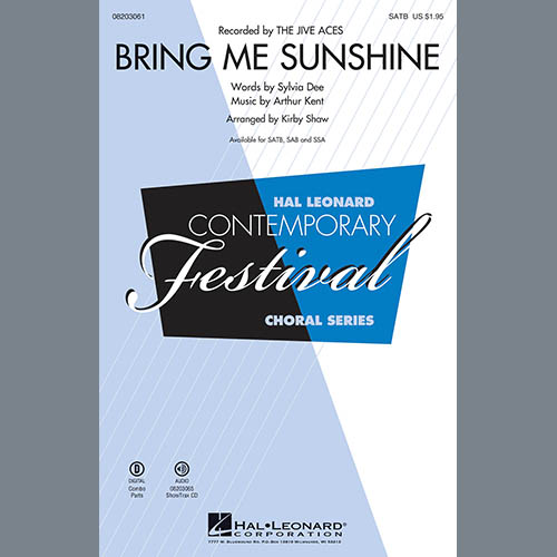 Kirby Shaw, Bring Me Sunshine - Bass, Choir Instrumental Pak