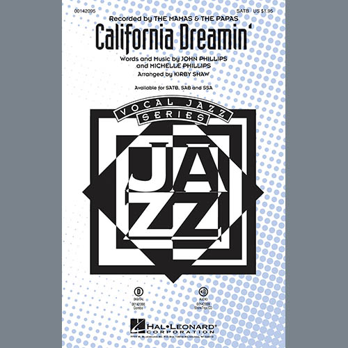 Kirby Shaw, California Dreamin', SATB