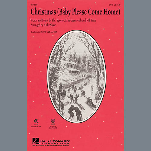 Kirby Shaw, Christmas (Baby Please Come Home), SATB