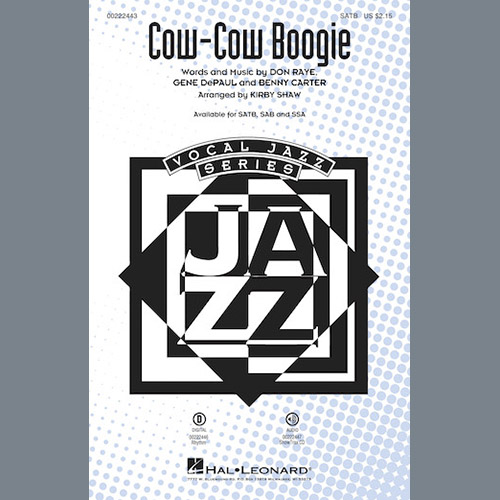 Kirby Shaw, Cow-Cow Boogie, SAB