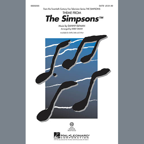 Kirby Shaw, Theme From The Simpsons, 2-Part Choir