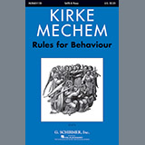 Download Kirke Mechem Rules For Behaviour, 1787 sheet music and printable PDF music notes