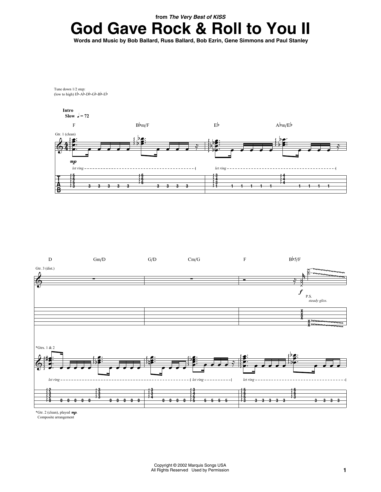 KISS God Gave Rock & Roll To You II Sheet Music Notes & Chords for Really Easy Piano - Download or Print PDF