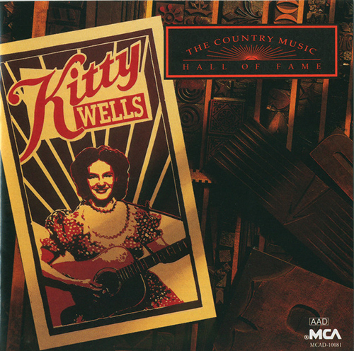 Kitty Wells, It Wasn't God Who Made Honky Tonk Angels, Melody Line, Lyrics & Chords