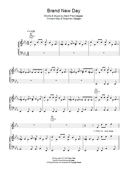 Kodaline Brand New Day Sheet Music Notes & Chords for 5-Finger Piano - Download or Print PDF