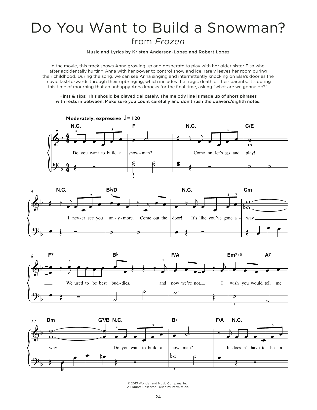 Kristen Bell, Agatha Lee Monn & Katie Lopez Do You Want To Build A Snowman? (from Disney's Frozen) Sheet Music Notes & Chords for Flute Duet - Download or Print PDF