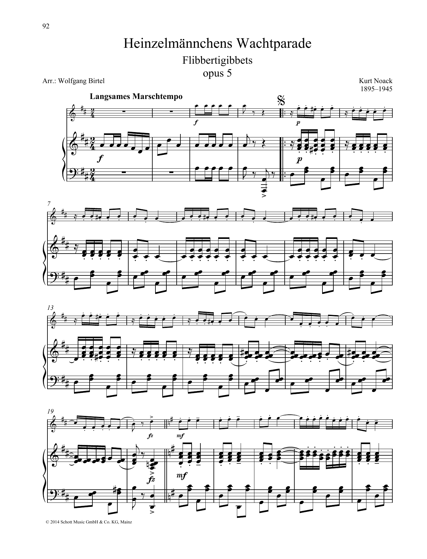 Kurt Noack Flibbertigibbets Sheet Music Notes & Chords for String Solo - Download or Print PDF