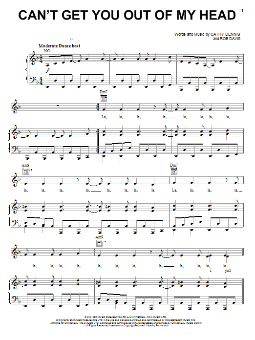 Kylie Minogue Can't Get You Out Of My Head Sheet Music Notes & Chords for Clarinet - Download or Print PDF