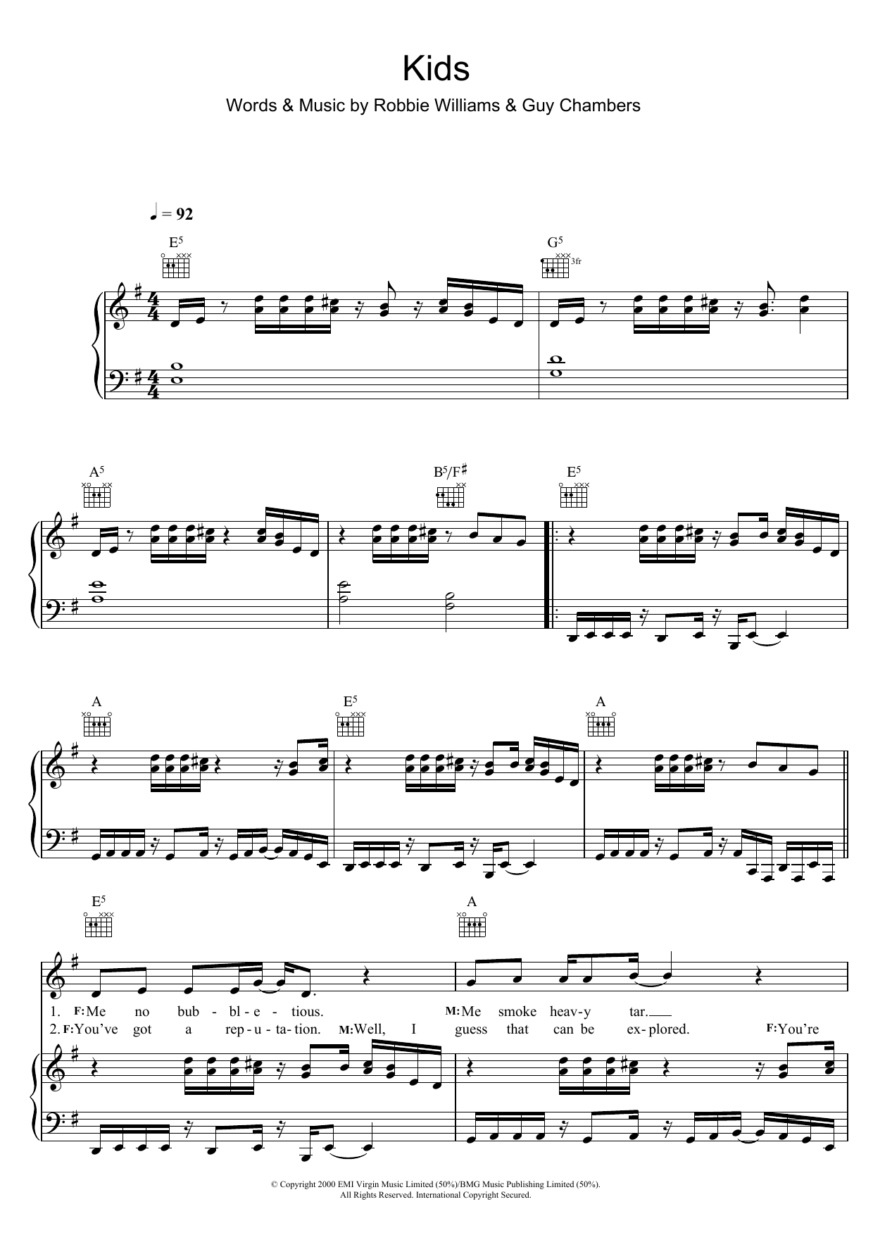 Kylie Minogue Kids Sheet Music Notes & Chords for Lead Sheet / Fake Book - Download or Print PDF