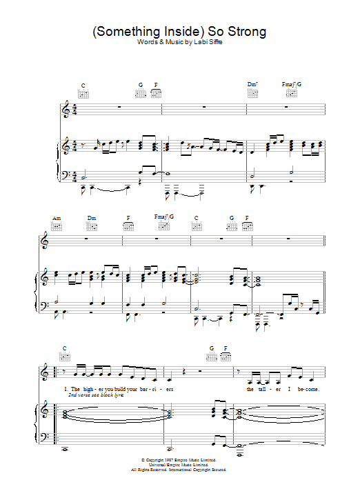 Labi Siffre (Something Inside) So Strong Sheet Music Notes & Chords for Flute - Download or Print PDF
