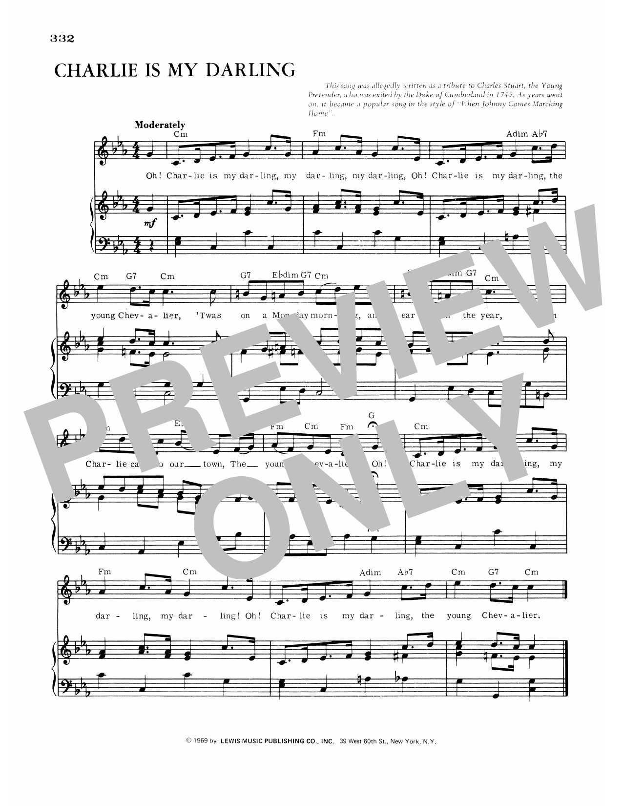 Lady Carolina Nairne Charlie Is My Darlin' Sheet Music Notes & Chords for Piano, Vocal & Guitar Chords (Right-Hand Melody) - Download or Print PDF