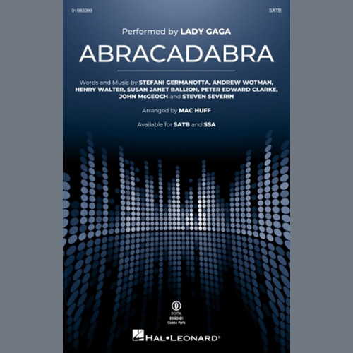 Lady Gaga Lady Gaga, Abracadabra (arr. Mac Huff), SATB Choir