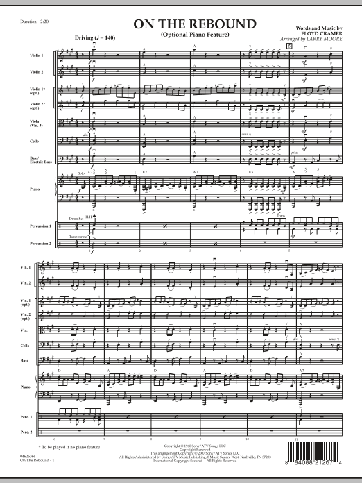 Larry Moore On the Rebound - Full Score Sheet Music Notes & Chords for Orchestra - Download or Print PDF