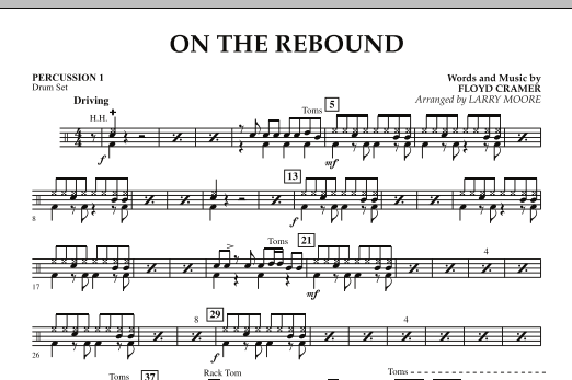 Larry Moore On the Rebound - Percussion 1 Sheet Music Notes & Chords for Orchestra - Download or Print PDF