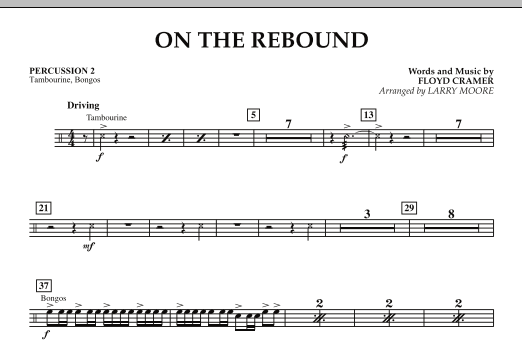 Larry Moore On the Rebound - Percussion 2 Sheet Music Notes & Chords for Orchestra - Download or Print PDF