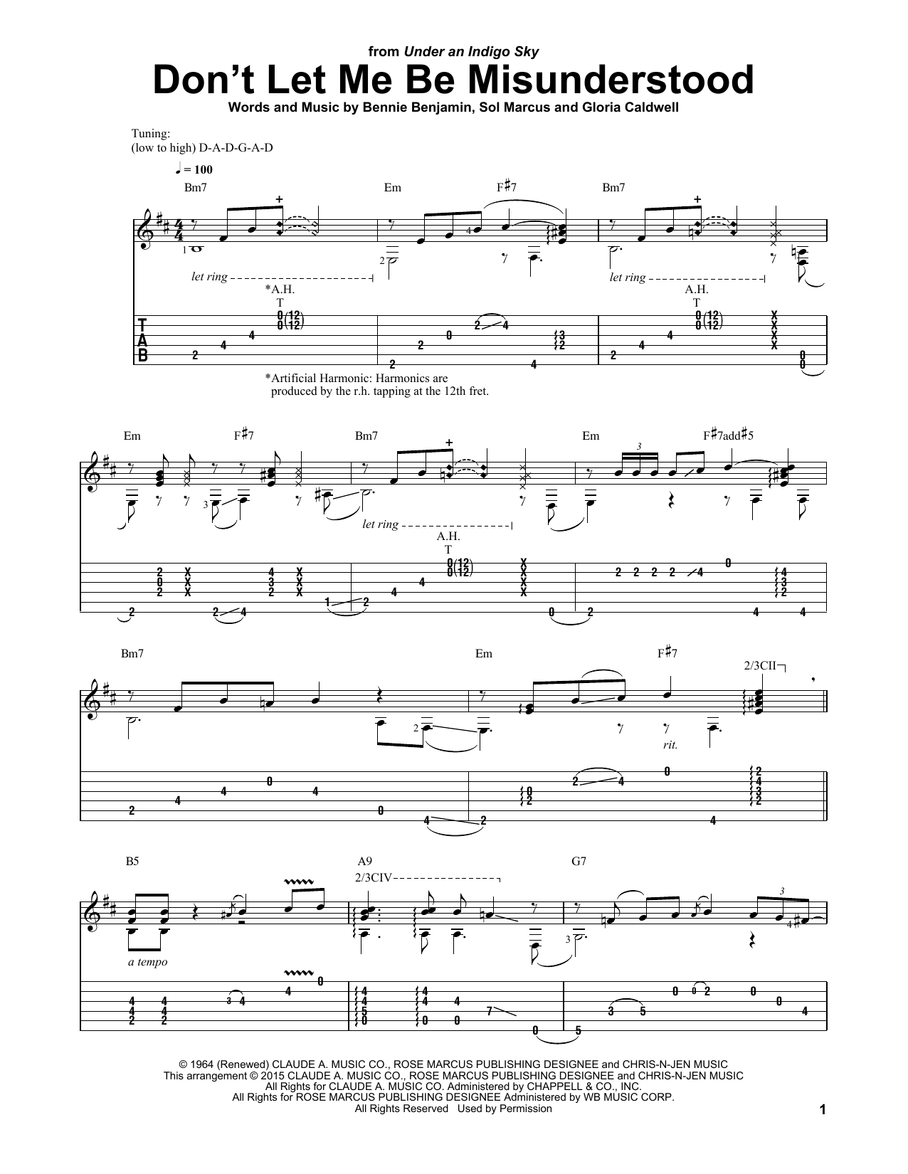 The Animals Don't Let Me Be Misunderstood Sheet Music Notes & Chords for Guitar Tab - Download or Print PDF