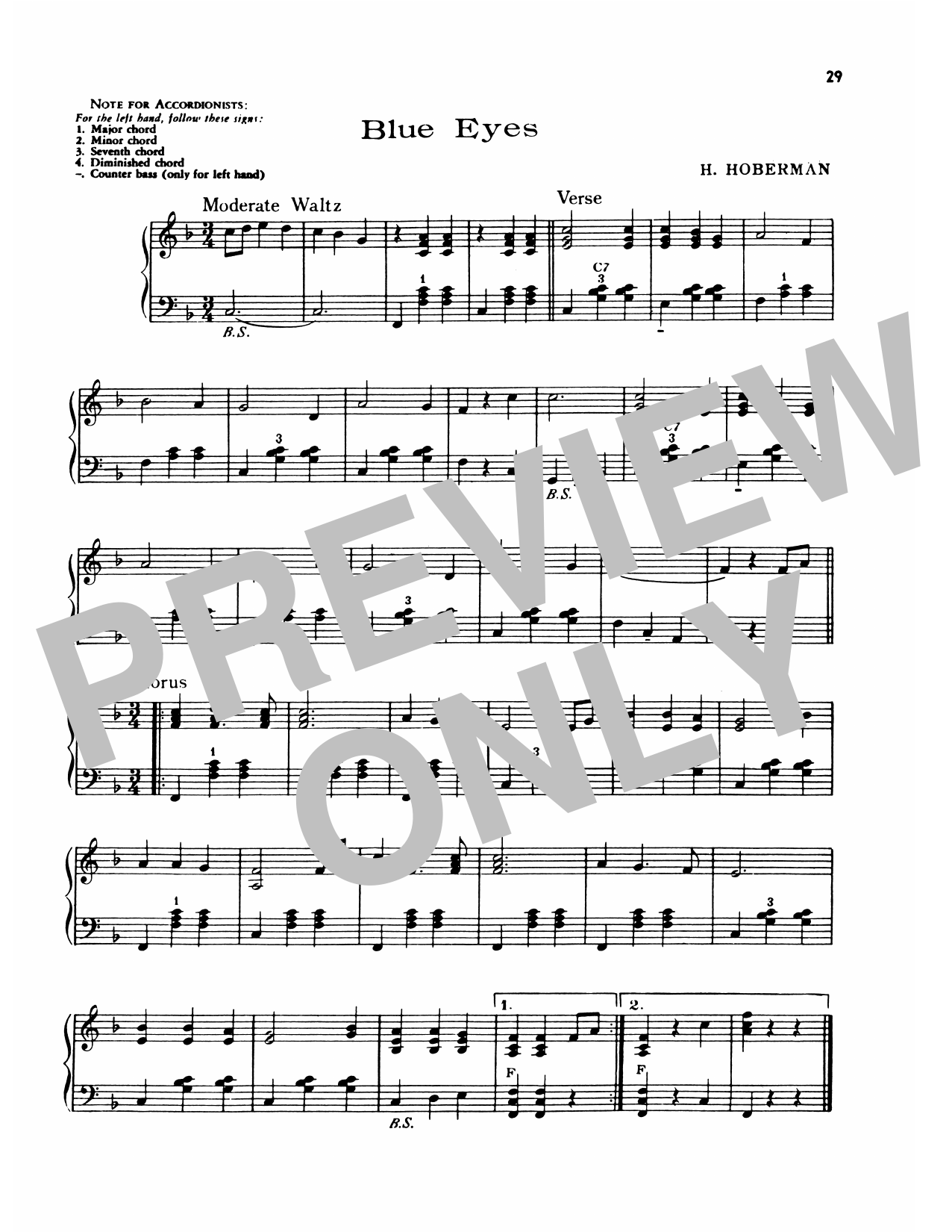 Lawrence Welk Blue Eyes Sheet Music Notes & Chords for Piano Solo - Download or Print PDF Lawrence Welk Blue Eyes Sheet Music Notes & Chords for Piano Solo - Download or Print PDF