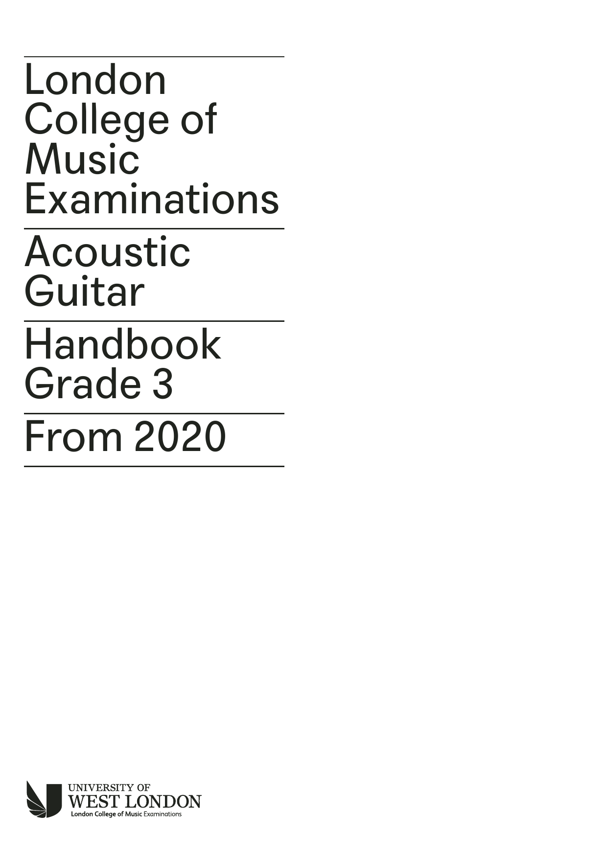 LCME LCME Acoustic Guitar Handbook Grade 3 2020 Sheet Music Notes & Chords for Instrumental Method - Download or Print PDF