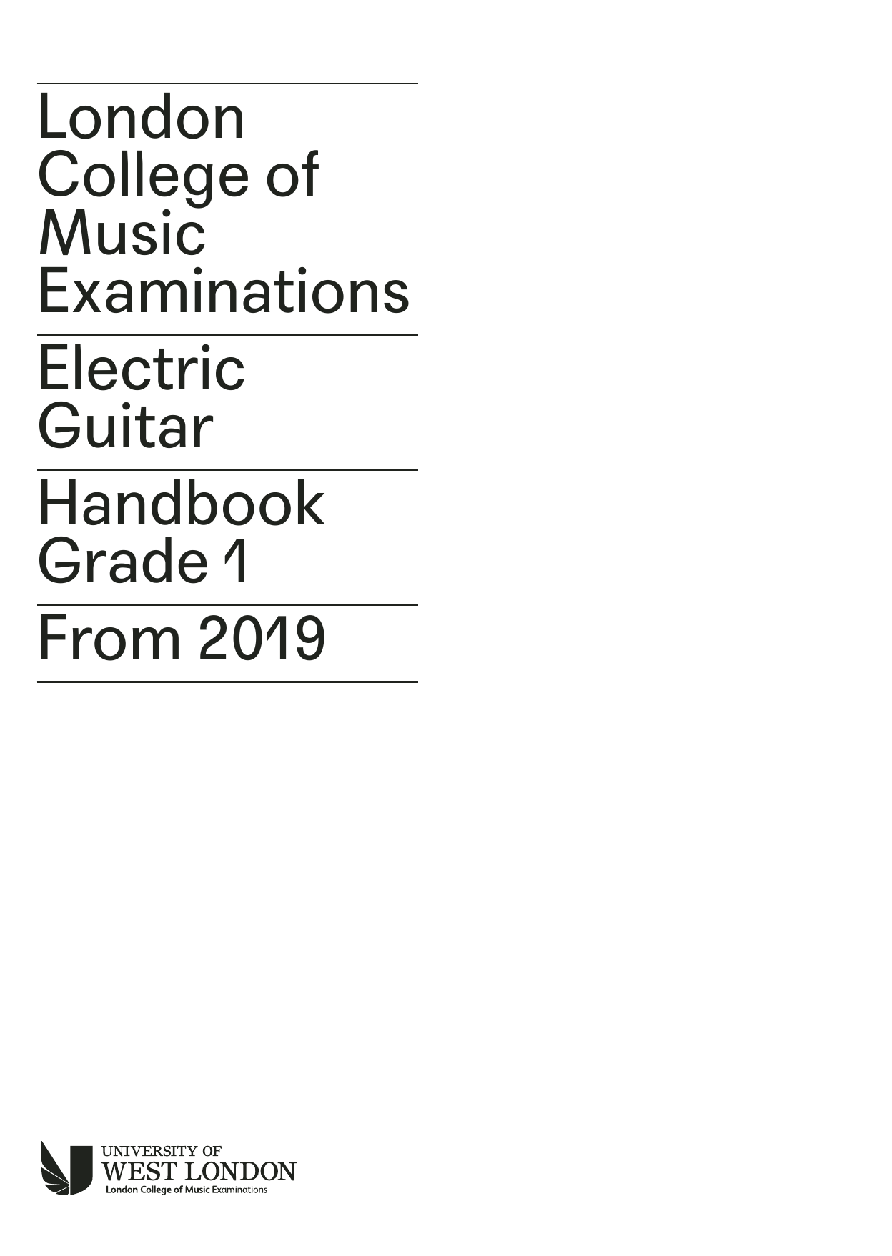 LCME LCME Electric Guitar Handbook 2019 - Grade 1 Sheet Music Notes & Chords for Instrumental Method - Download or Print PDF