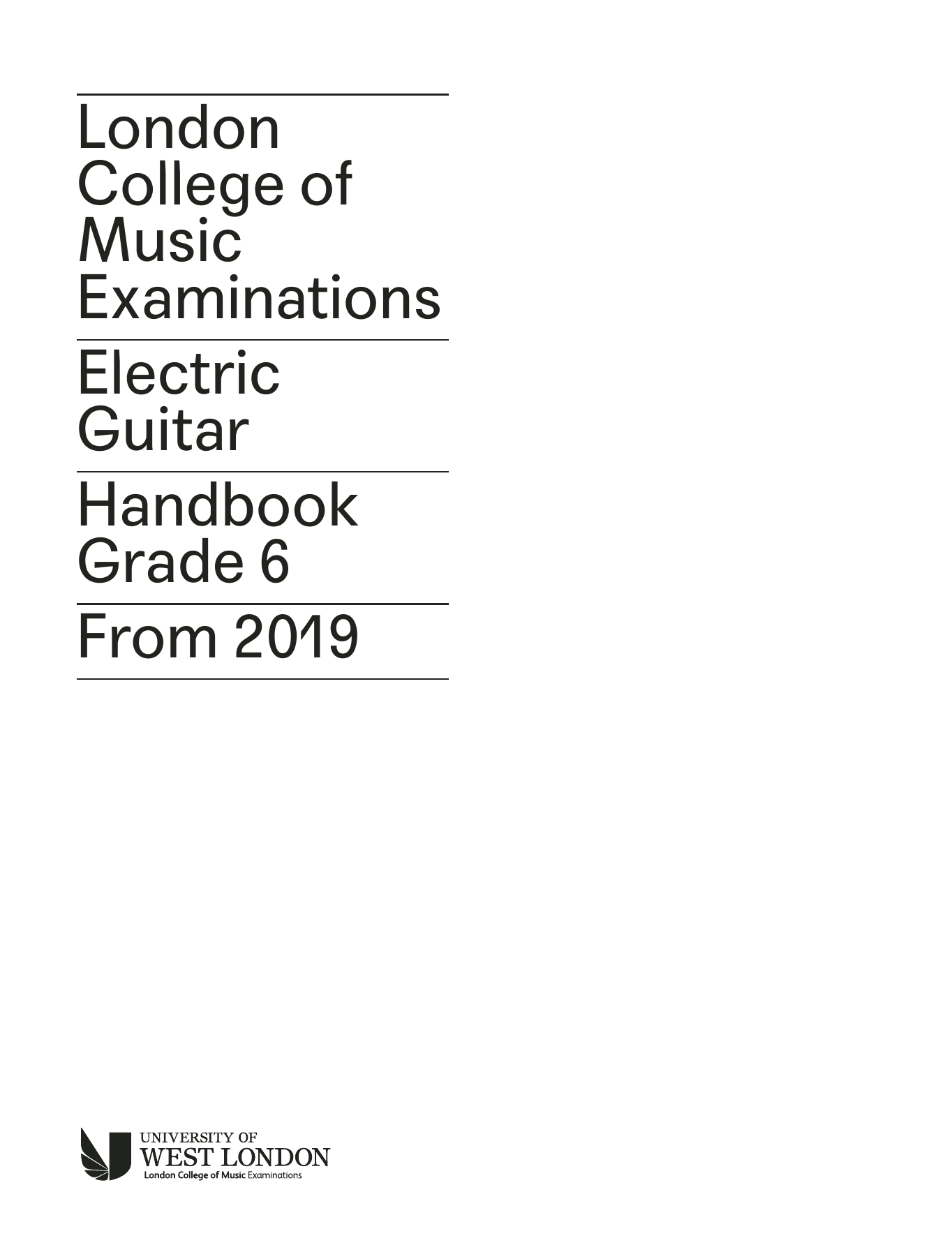 LCME LCME Electric Guitar Handbook 2019 - Grade 6 Sheet Music Notes & Chords for Instrumental Method - Download or Print PDF