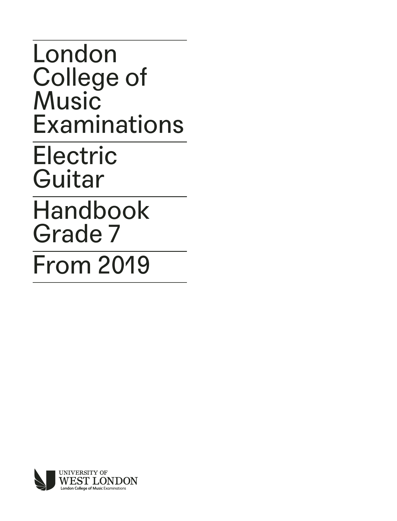 LCME LCME Electric Guitar Handbook 2019 - Grade 7 Sheet Music Notes & Chords for Instrumental Method - Download or Print PDF