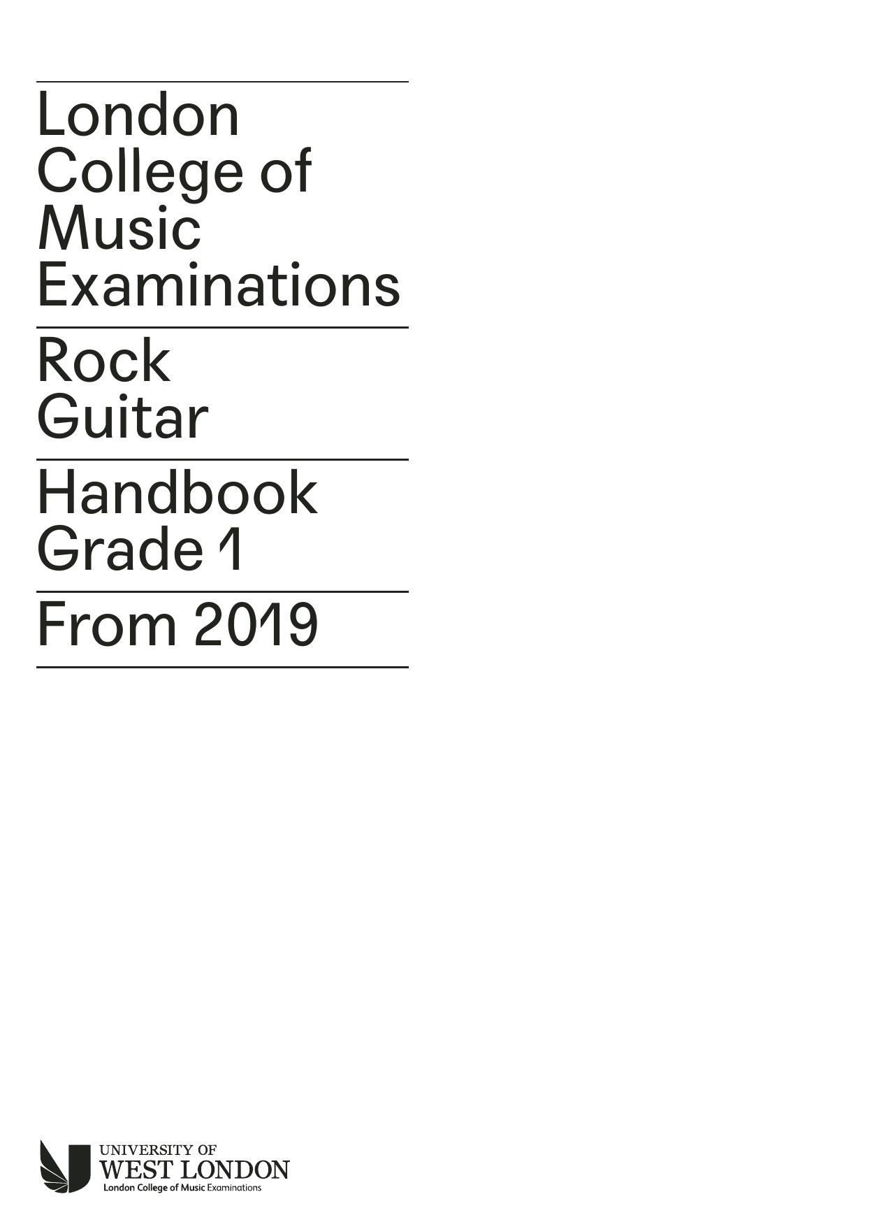 LCME LCME Rock Guitar Handbook 2019 - Grade 1 Sheet Music Notes & Chords for Instrumental Method - Download or Print PDF