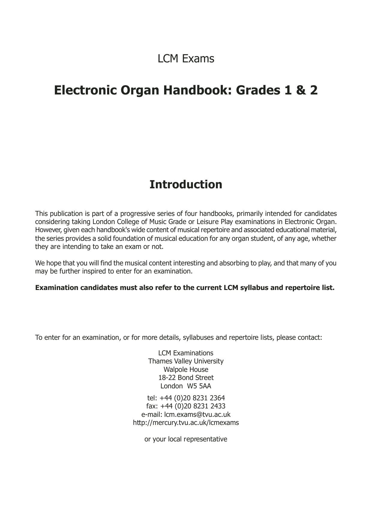 LCME Organ Handbook Grades 1-2 to 2017 Sheet Music Notes & Chords for Instrumental Method - Download or Print PDF