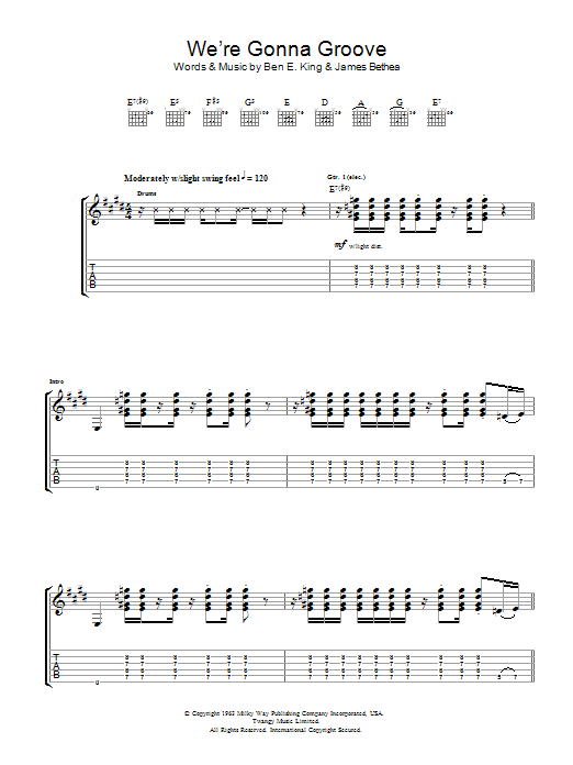 Led Zeppelin Groovin' Sheet Music Notes & Chords for Guitar Tab - Download or Print PDF