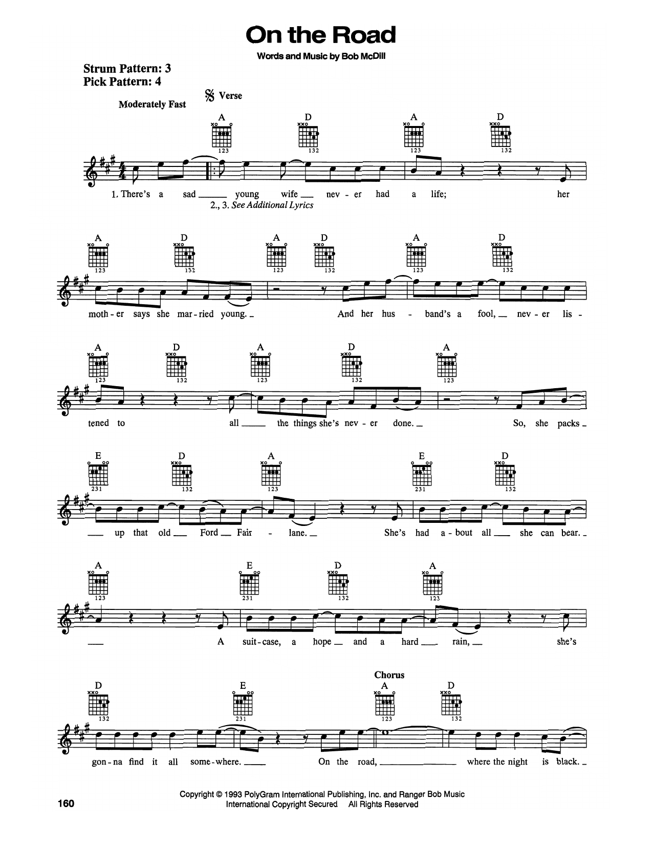 Lee Roy Parnell On The Road Sheet Music Notes & Chords for Easy Guitar - Download or Print PDF