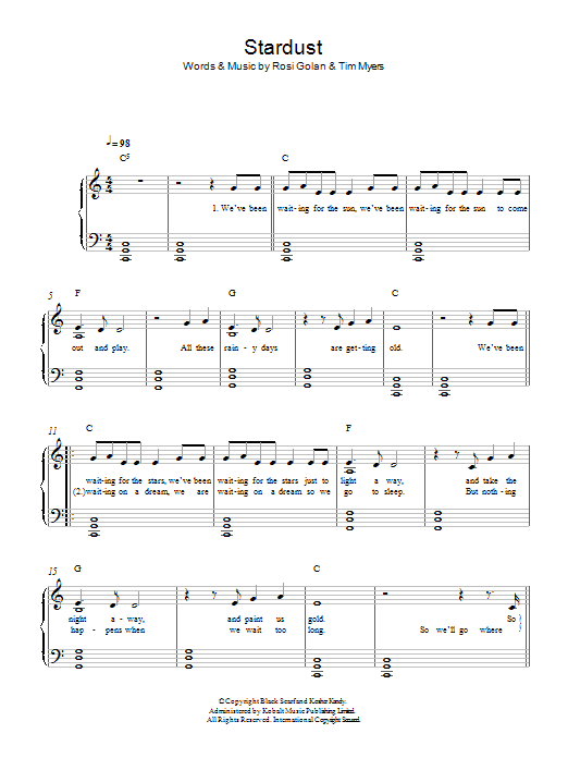 Lena Stardust Sheet Music Notes & Chords for Easy Piano - Download or Print PDF