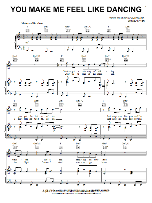 Leo Sayer You Make Me Feel Like Dancing Sheet Music Notes & Chords for Drums Transcription - Download or Print PDF