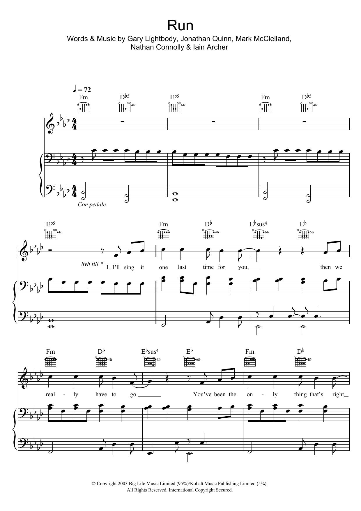 Leona Lewis Run Sheet Music Notes & Chords for Violin - Download or Print PDF
