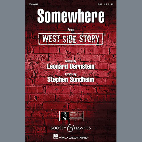Leonard Bernstein & Stephen Sondheim, Somewhere (from West Side Story) (arr. William Jonson), SSA Choir