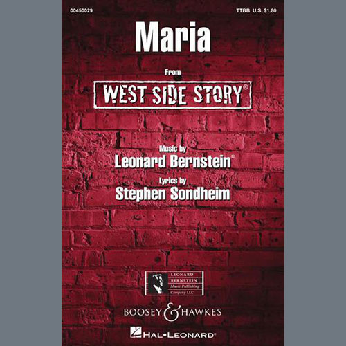 Leonard Bernstein, Maria (from West Side Story) (arr. Ed Lojeski), TTBB Choir
