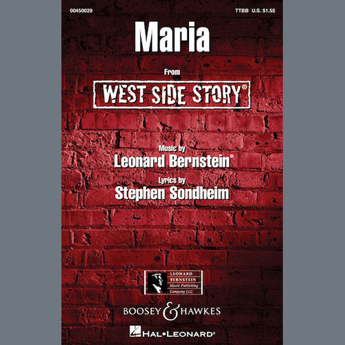 Leonard Bernstein, Maria (from West Side Story) (arr. William Stickles), TTBB Choir