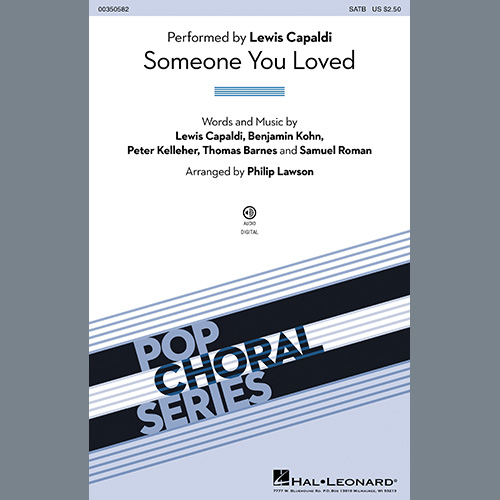 Lewis Capaldi, Someone You Loved (arr. Philip Lawson), SATB Choir