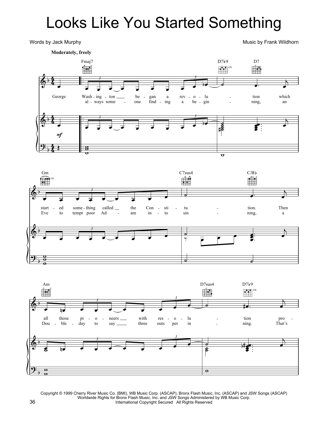 Linda Eder Looks Like You Started Something Sheet Music Notes & Chords for Piano, Vocal & Guitar Chords (Right-Hand Melody) - Download or Print PDF