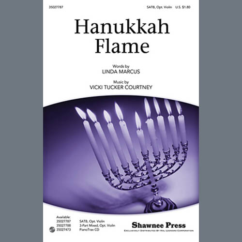 Linda Marcus, Hanukkah Flame, 3-Part Mixed