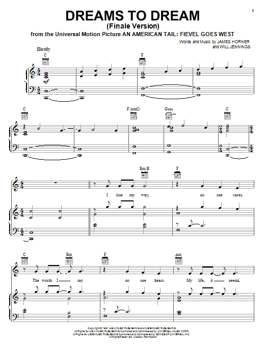 Linda Ronstadt Dreams To Dream (Finale Version) Sheet Music Notes & Chords for Melody Line, Lyrics & Chords - Download or Print PDF