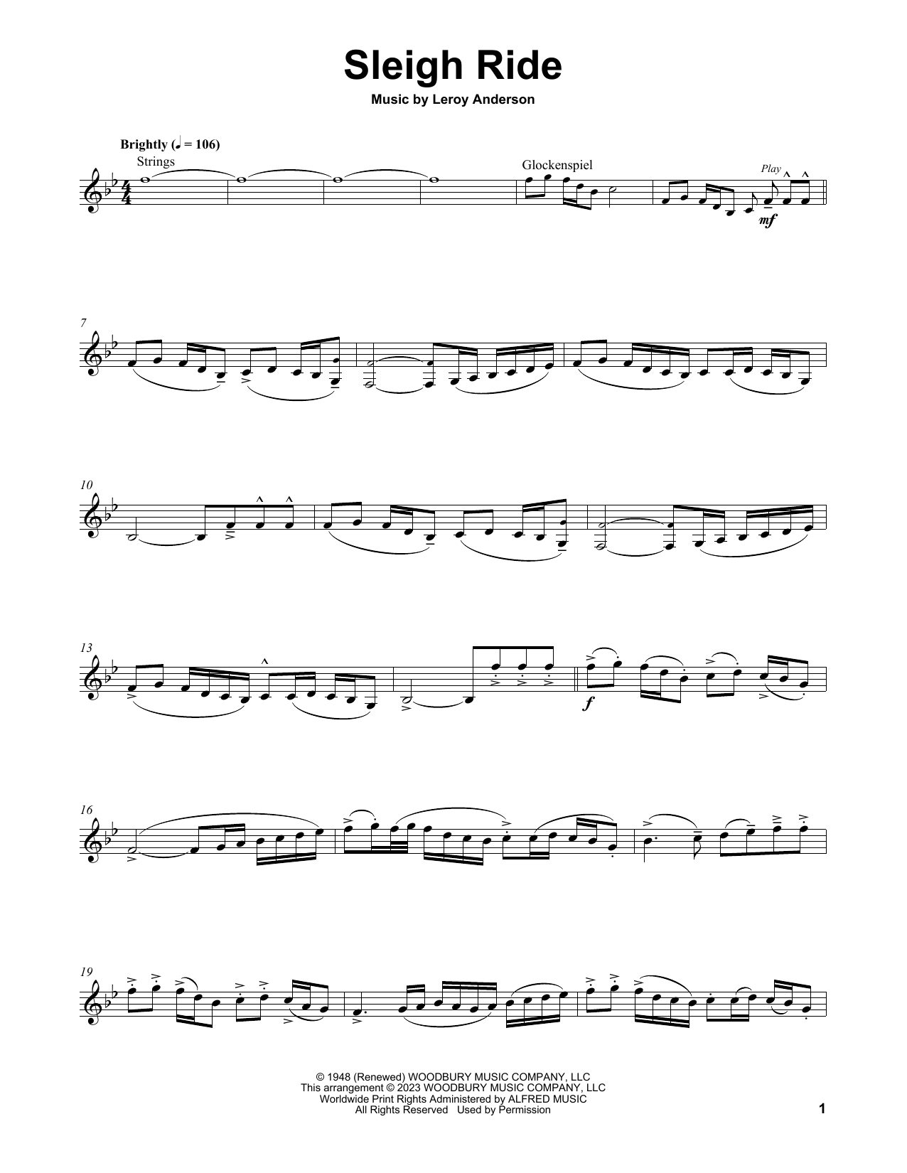 Lindsey Stirling Sleigh Ride Sheet Music Notes & Chords for Violin Duet - Download or Print PDF