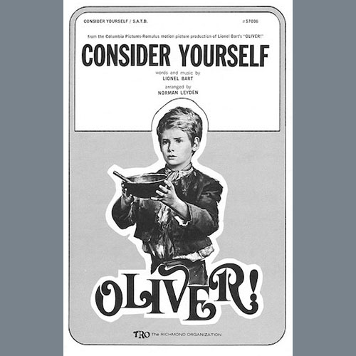 Lionel Bart, Consider Yourself (from Oliver!) (arr. Norman Leyden), 2-Part Choir