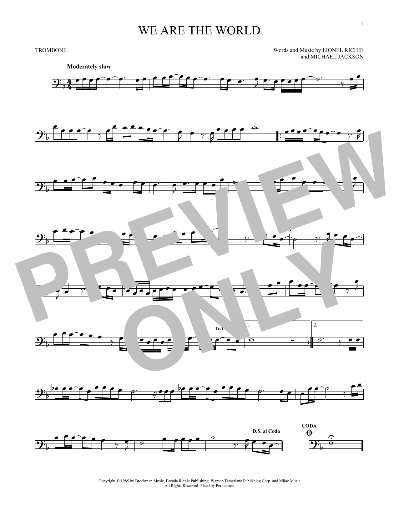 Lionel Richie & Michael Jackson We Are The World Sheet Music Notes & Chords for Flute - Download or Print PDF